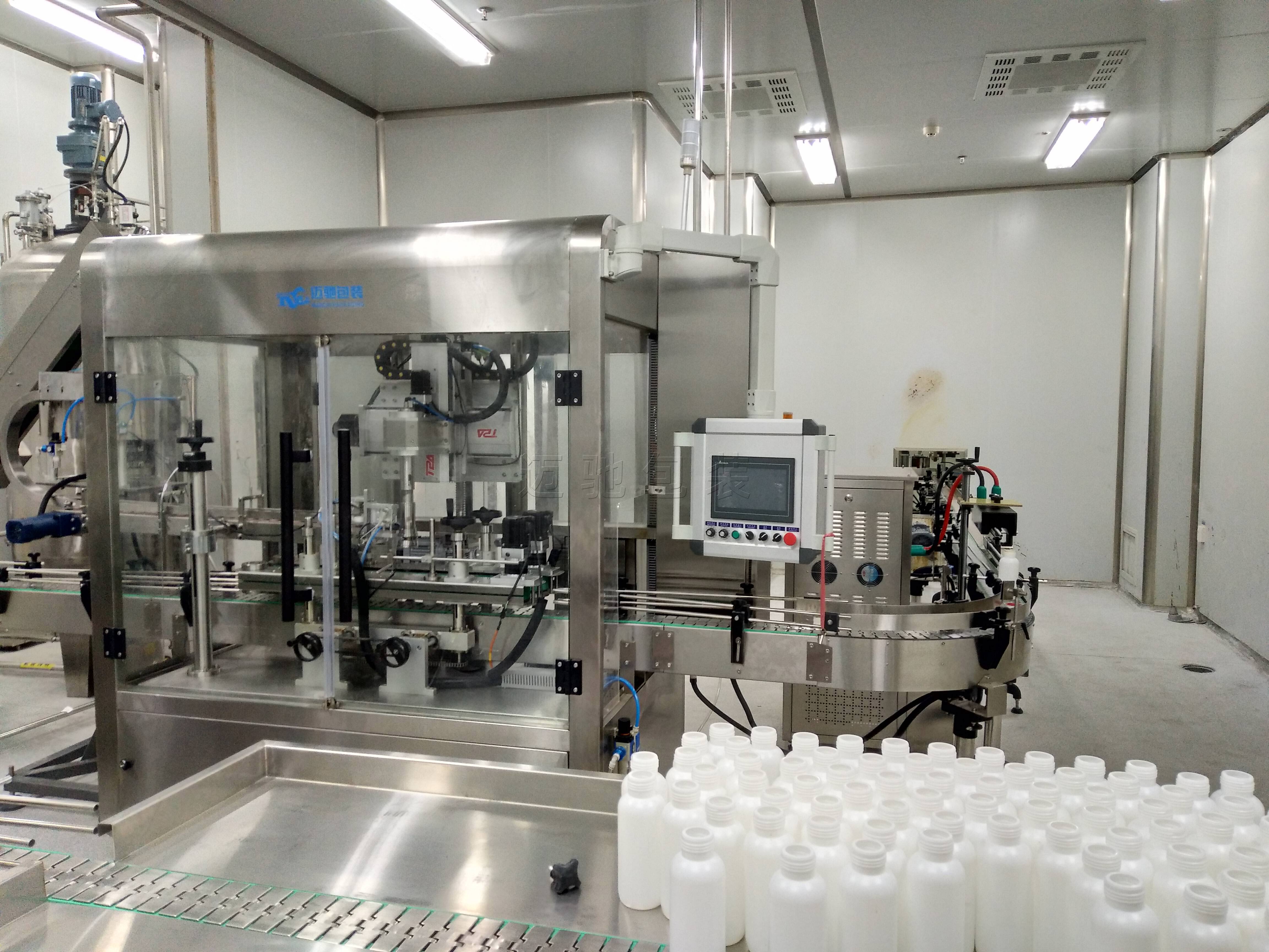 液体灌装机客户现场图片 液体灌装机客户现场图片